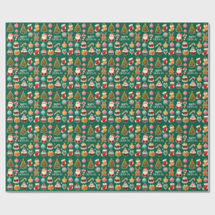 Modern elegant christmas wrapping paper
