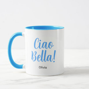 Modern Elegant Ciao Bella Personalized Mug