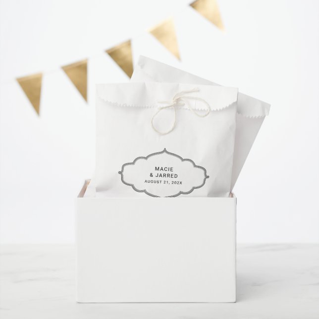 Modern Elegant Classic Minimalist Favour Bag (Party)