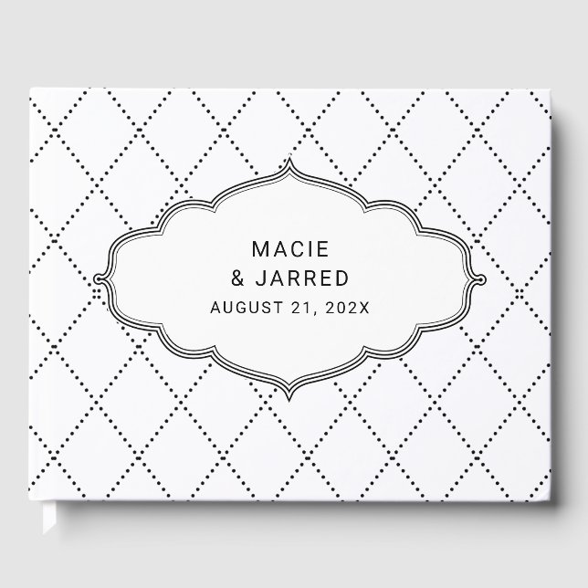 Modern Elegant Classic Minimalist Guest Book (Front)