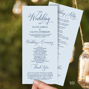 Modern Elegant Classy Wedding Ceremony Order Program