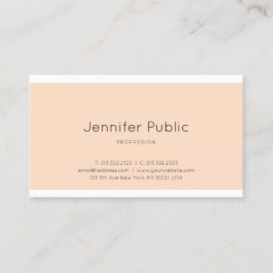 Modern Elegant Clean Graphic Design Trendy Plain Business Card