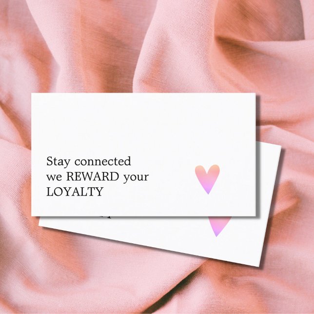 Modern Elegant Clean Loyalyt Coupon Beauty Salon Loyalty Card (Creator Uploaded)