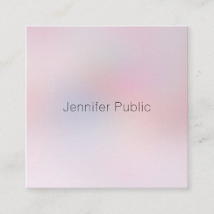 Modern Elegant Colorful Minimalist Template Square Business Card