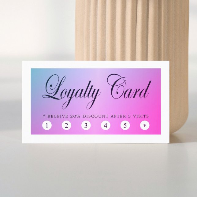 Modern Elegant Colourful Beauty Loyalty Card (Creator Uploaded)