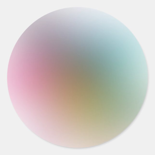 Modern Elegant Colourful Blank Template Trendy Classic Round Sticker (Front)