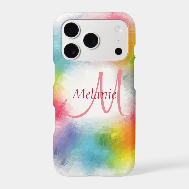 Modern Elegant Colourful Monogram Template (Back)