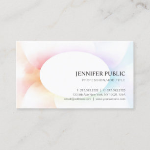 Modern Elegant Colourful Trendy Simple Template Business Card