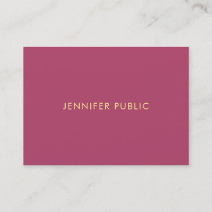Modern Elegant Colours Premium Silk Finish Simple Business Card