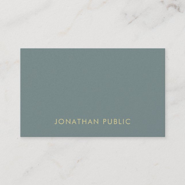 Modern Elegant Colours Simple Professional Templat Business Card (Front)