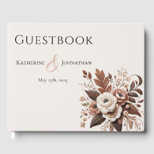 Modern Elegant Country Western- Flora Guest Book