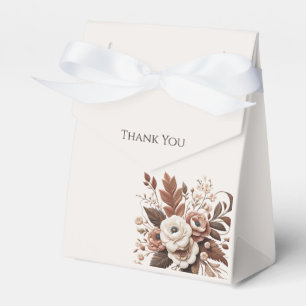 Modern Elegant Country Western- Floral Favor Box