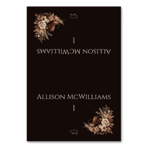 Modern Elegant Country Western- Floral-Pork icon Table Number