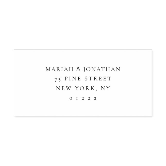 Modern Elegant Couples Return Address Self-inking Stamp (Design)