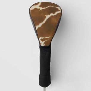 Modern Elegant Cow Faux Leather Collection Golf Head Cover