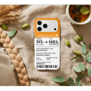 Modern Elegant Custom Bride To Be Boarding Pass