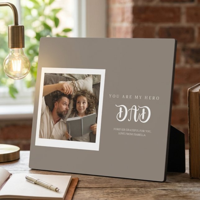 "Modern Elegant Custom Keepsake Fathers Day Plaque (Creator Uploaded)