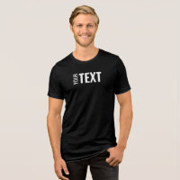 Modern Elegant Custom Text Template Mens Black