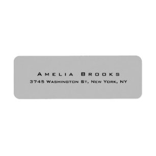 Modern Elegant Custom Unique Silver Grey Minimal