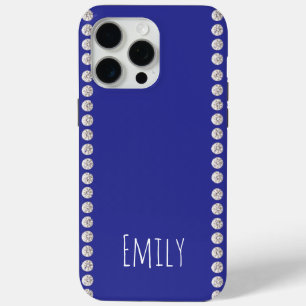 Modern elegant cute simple shiny iPhone 15 pro max case