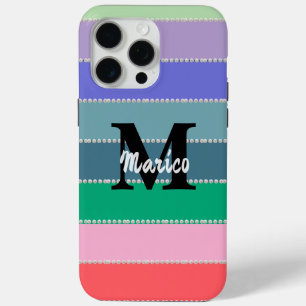 Modern elegant cute simple shiny iPhone 15 pro max case
