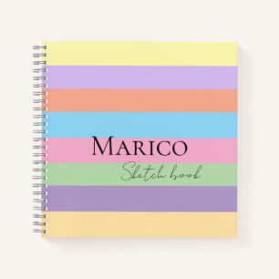 Modern elegant cute simple shiny notebook
