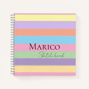 Modern elegant cute simple shiny notebook