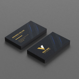 Modern Elegant Dark Business Card