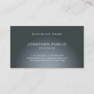 Modern Elegant Design Trendy Professional Plain Business Card