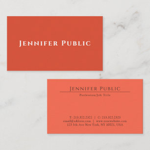 Modern Elegant Earth Colours Personalized Template Business Card