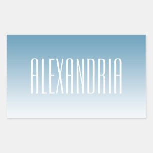 Modern Elegant Editable Text & Ombre Colour Sticker