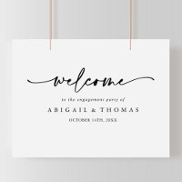 Modern Elegant Engagement Party Welcome  