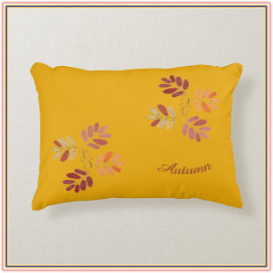 Modern Elegant Fall Colours Autumn Leaves  Accent Pillow