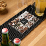 Modern Elegant Family Photo Collage & Initial Bar Mat<br><div class="desc">This 8 Photo Collage Modern Family Personalized Bar Mat is the perfect way to turn your favourite family photos into a cute and trendy keepsake. With a simple, modern design and elegant Monogram, it's fully customizable to fit your style. Ideal for gifting on Mother’s Day, Father’s Day, birthdays, Christmas, anniversary...</div>