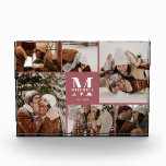 Modern Elegant Family Photo Collage Keepsake Block<br><div class="desc">This 6 Photo Collage Modern Family Personalized Keepsake is the perfect way to turn your favourite family photos into a cute and trendy keepsake. With a simple, modern design and elegant Monogram, it's fully customizable to fit your style. Ideal for gifting on Mother’s Day, Father’s Day, birthdays, Christmas, anniversary or...</div>