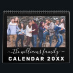 Modern & Elegant Family Quotes 12 Month Photo Calendar<br><div class="desc">This trendy and very elegant 12 month calendar allows you to personalize the front cover and each month with a photo of your choice. You can also easily change the wording on each page by using the template boxes provided.</div>
