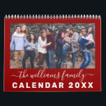 Modern & Elegant Family Quotes 12 Month Photo Calendar<br><div class="desc">This trendy and very elegant 12 month calendar allows you to personalize the front cover and each month with a photo of your choice. You can also easily change the wording on each page by using the template boxes provided.</div>