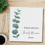 Modern Elegant Family Reunion Binder<br><div class="desc">This Family Reunion Binder is decorated with elegant typography and a stylish watercolor eucalyptus sprig.
Easily customizable.
Use the Design Tool to change the text size, style, or color.
Because we create our artwork you won't find this exact image from other designers.
Original Watercolor © Michele Davies.</div>