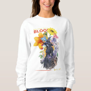 Modern elegant fantasy illustration Y2k Wich White Sweatshirt
