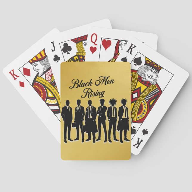 Modern Elegant Fathers Day Classic Playing Cards (Back)