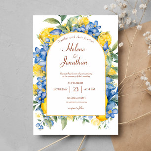 Modern Elegant Floral Botanical Wedding Invitation
