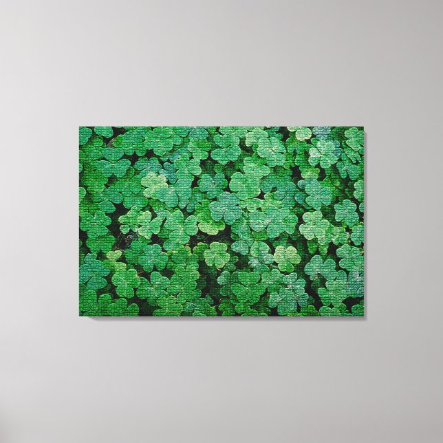 Modern Elegant Floral Canvas Print (Front)