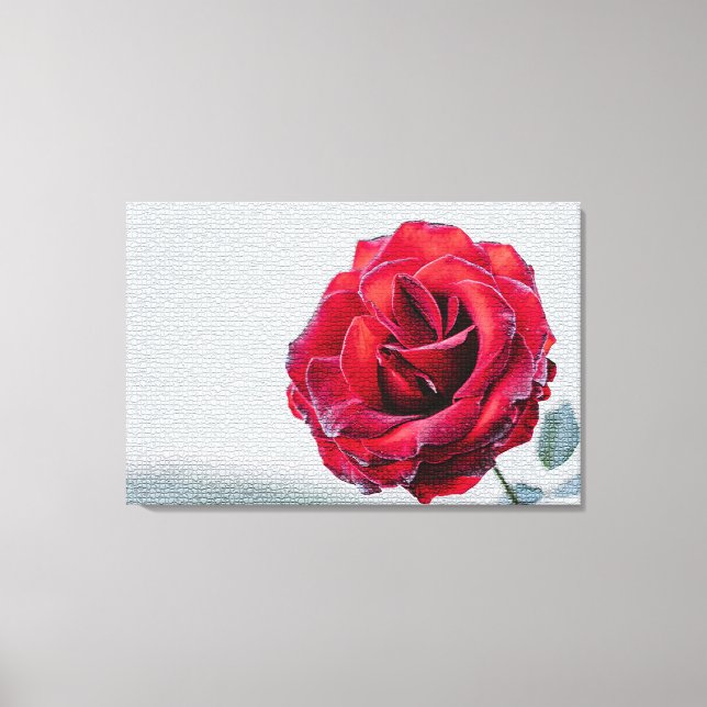 Modern Elegant Floral Canvas Print (Front)