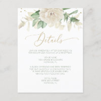 Modern Elegant Floral Greenery Wedding Details