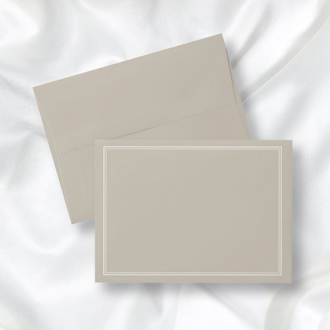 Modern Elegant Formal Taupe Beige Envelope (Creator Uploaded)