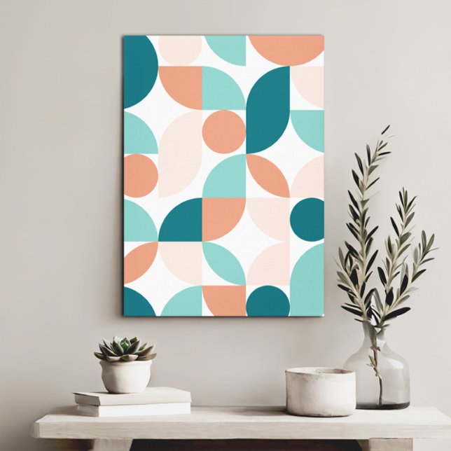 Modern Elegant Geometric Abstract Minimalist Art  Canvas Print (Creator Uploaded)