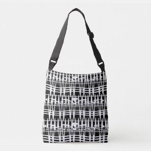 Modern Elegant Geometric Abstract Minimalist Art Crossbody Bag