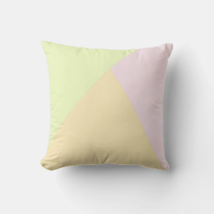 modern elegant geometric pastel triangles throw pillow