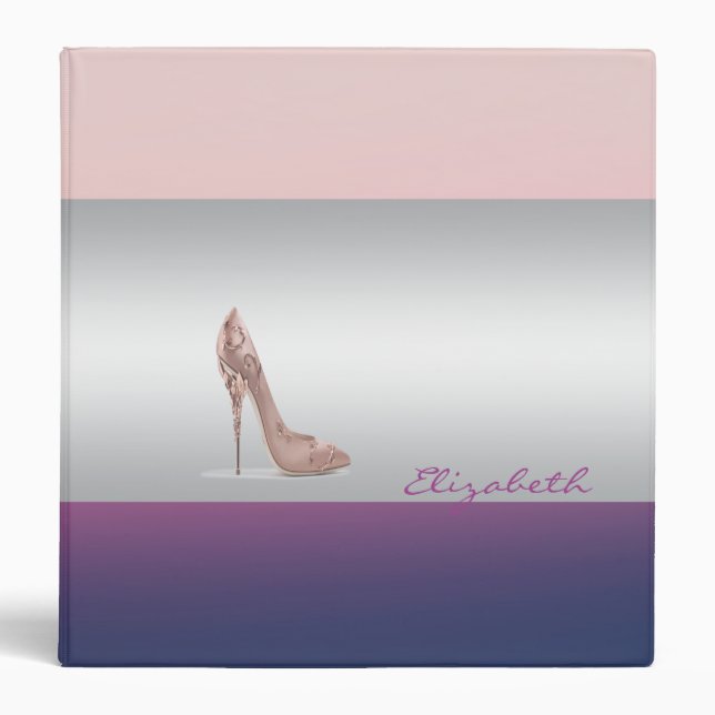 Modern Elegant Girly,  Glittery,Heel Binder (Front)