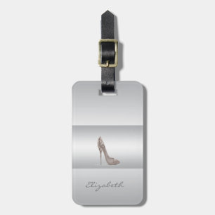 Modern Elegant Girly,  Heel Luggage Tag